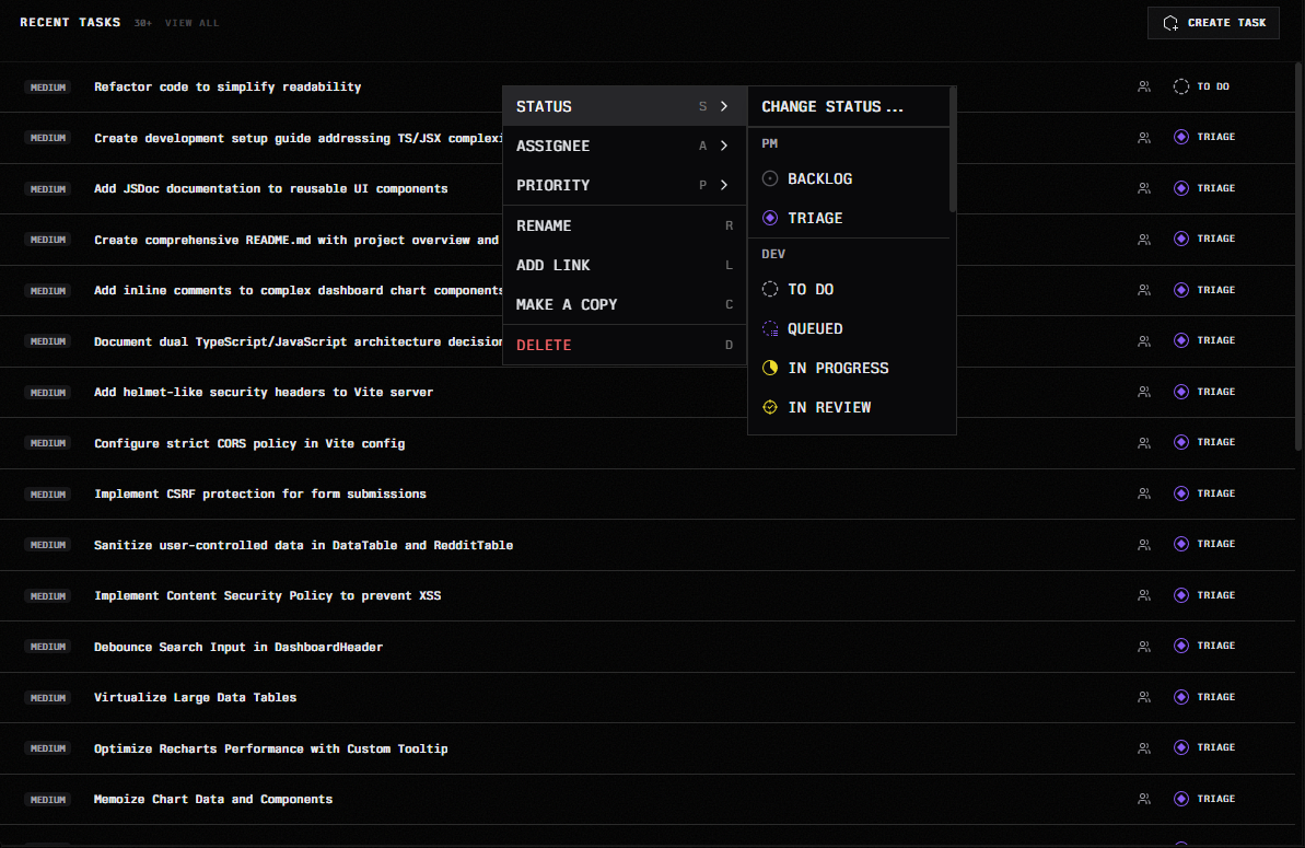 Project Dashboard Overview | Origin Docs